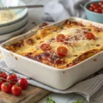 Golden Brown Barilla Lasagna Recipe Served In A Ceramic Dish